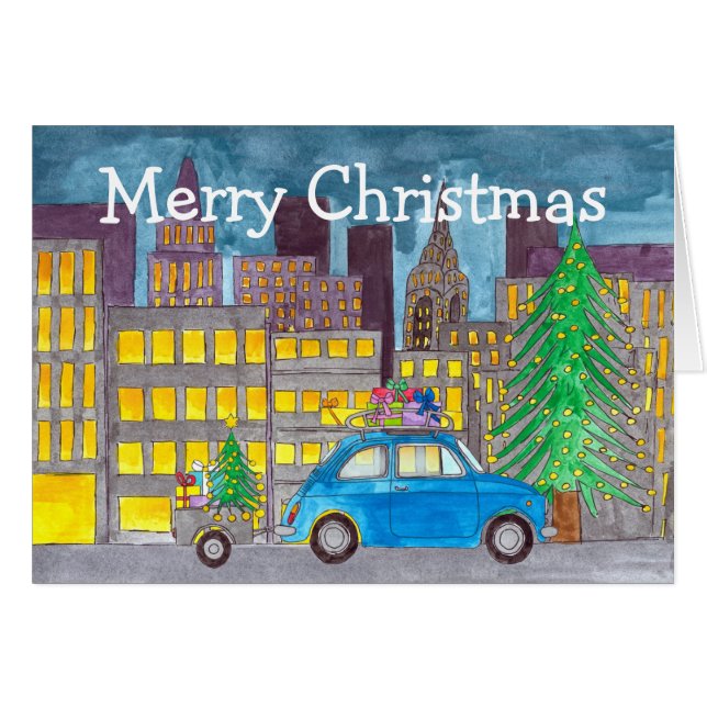 Fiat 500 in der Stadt individuell anpassbar (Vorderseite (Horizontal))