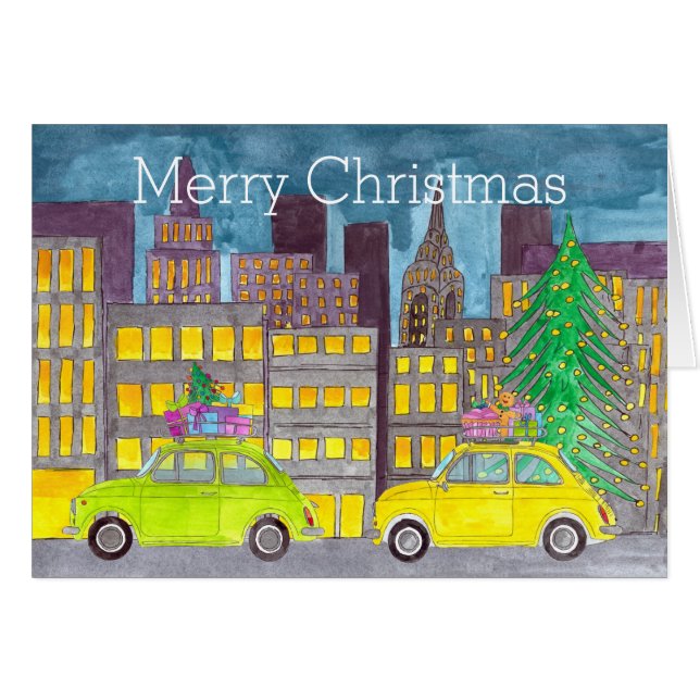 Fiat 500 in der Stadt individuell anpassbar (Vorderseite (Horizontal))