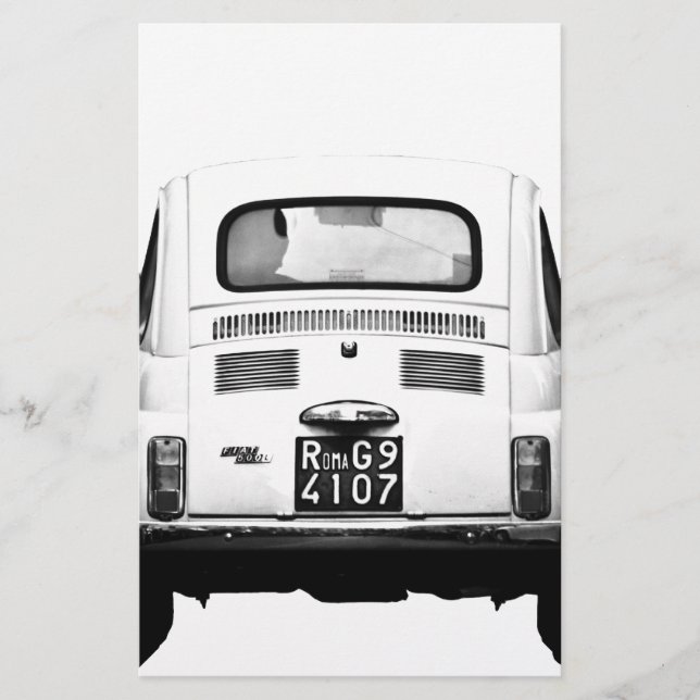 Fiat 500 in Rom, Italien. (Vorderseite)