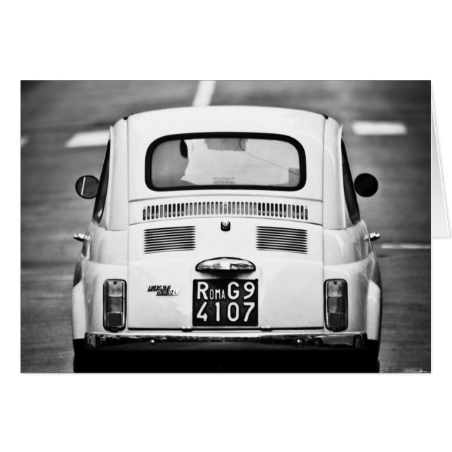 Fiat 500 in Rom, Italien (Vorderseite (Horizontal))