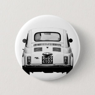 Fiat 500 in Rom, Italien Button