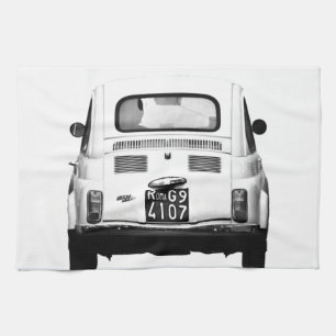 Fiat 500 in Rom, Italien Geschirrtuch