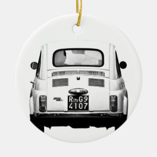 Fiat 500 in Rom, Italien Keramik Ornament