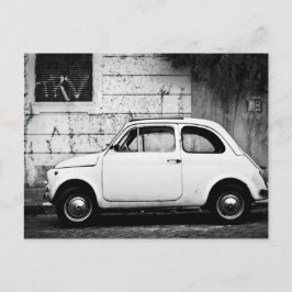 Fiat 500 in Rom, Italien Postkarte