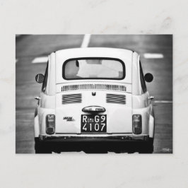 Fiat 500 in Rom, Italien Postkarte