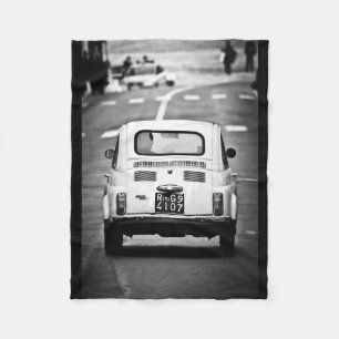 Fiat 500, Italien, Fleece-Decke Oldtimer Fleecedecke