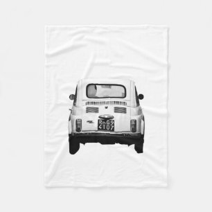 Fiat 500, Italien, umfassendes Vintages Auto der Fleecedecke