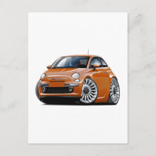 Fiat 500 Kupfer Car Postkarte