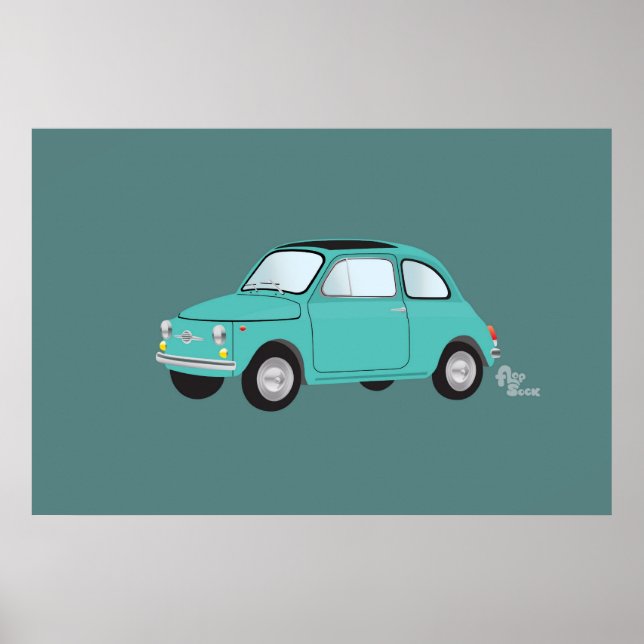 Fiat 500 Poster (Vorne)