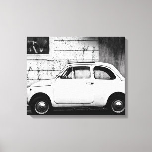 Fiat 500, vintage cinquecento in Italien Leinwanddruck