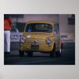Fiat 600 - Little Giant Killer - Vintager Drag Poster