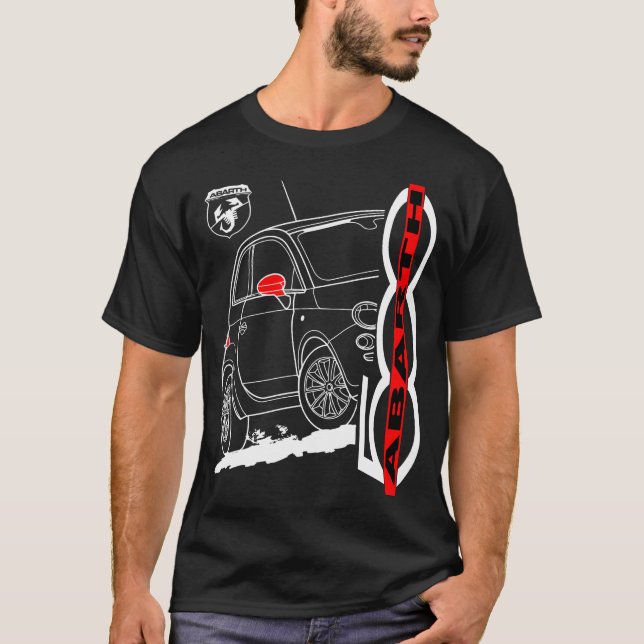 Fiat Abarth 500 T-Shirt (Vorderseite)