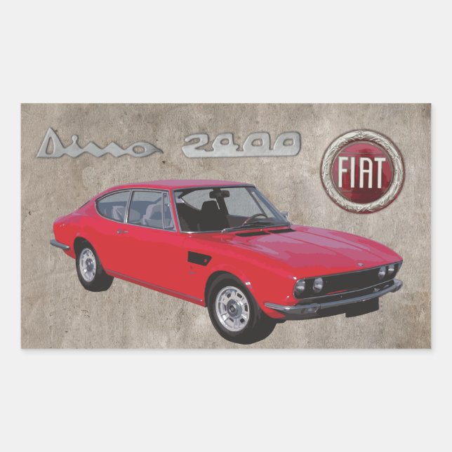 FIAT DINO 2400 STICKER (Vorderseite)