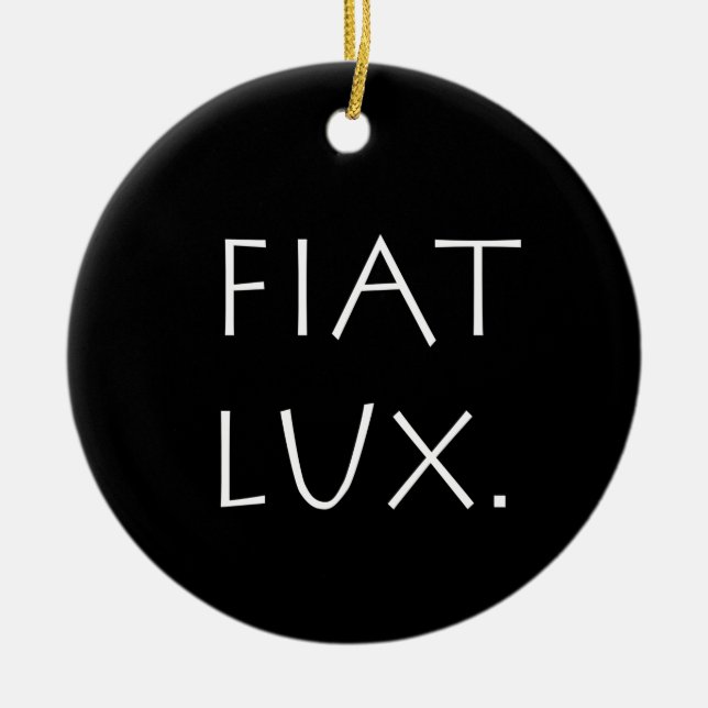 Fiat Lux Keramik Ornament (Vorne)
