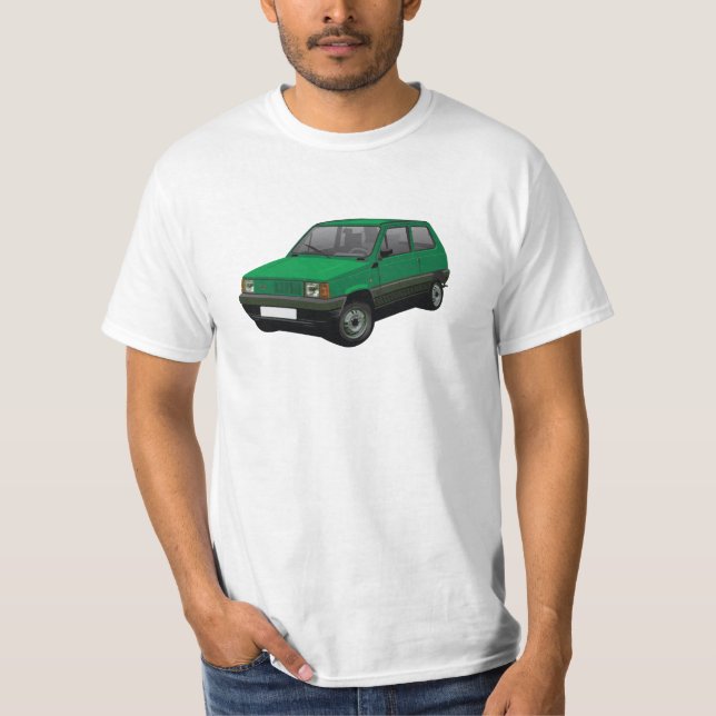 Fiat Panda 45 Mk1 (Tipo 141) Grün T-Shirt (Vorderseite)