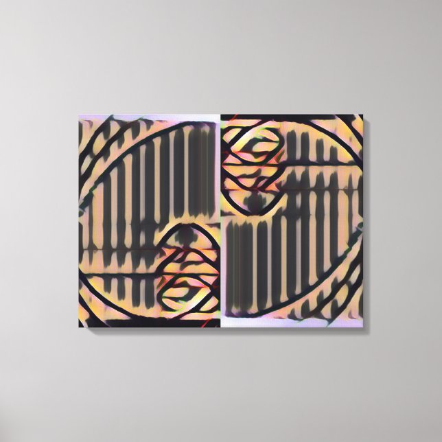 FIB 369 | Geschlossene Shutter, Fibonacci Leinwanddruck (Vorderseite)