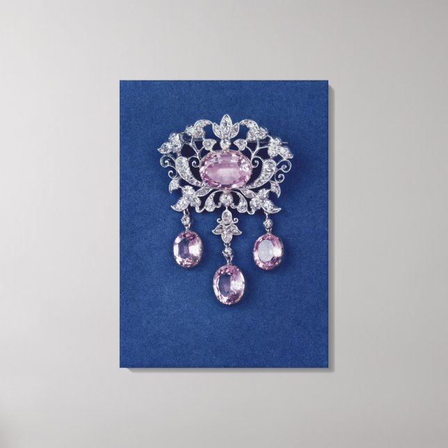 Fibel in Form einer Blume, c.1780 Leinwanddruck (Vorderseite)
