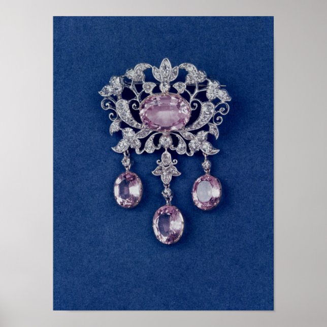 Fibel in Form einer Blume, c.1780 Poster (Vorne)