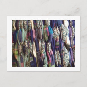 Fiber Arts Weaving Postkarte von Willowcatdesigns