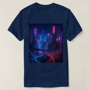 Fiber Optic Cityscape T-Shirt