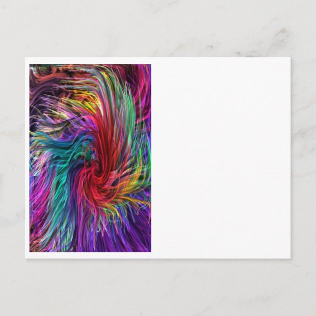 FIBER Threads Spaghetti - Sparkle Grafik Postkarte (Vorderseite)