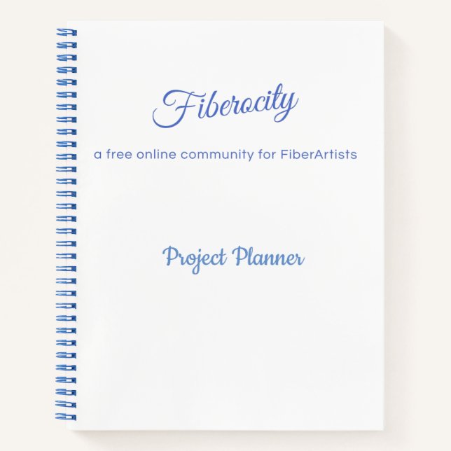 Fiberocity-Projektplaner Notizbuch (Vorderseite)