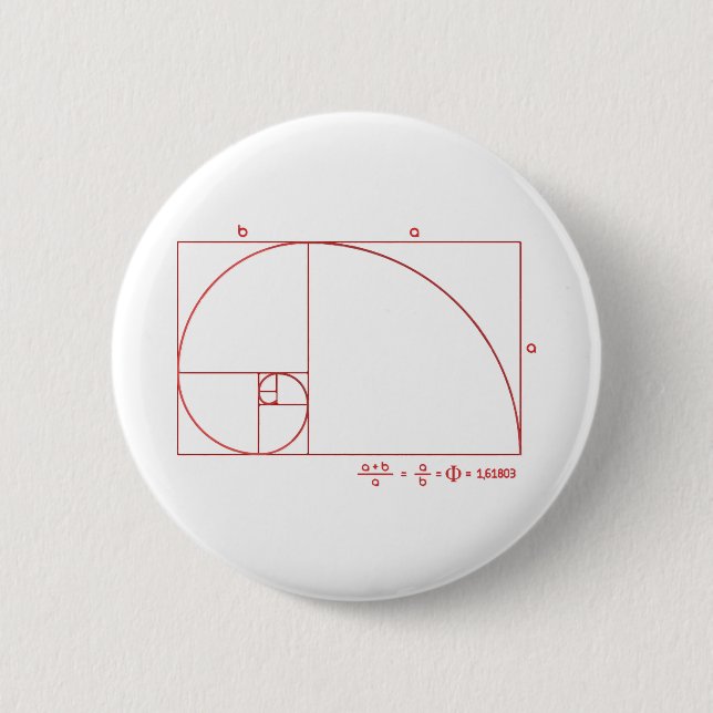 Fibonacci Button (Vorderseite)