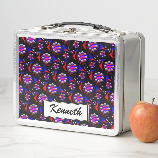 Fibonacci "Fish Black" von Kenneth Yoncich Metall Lunch Box (Beispiel)