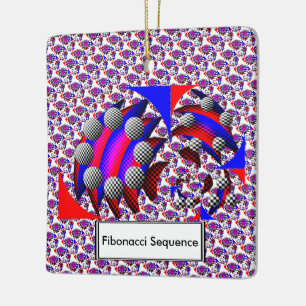 Fibonacci "Fish Schachbrett" von Kenneth Yoncich Keramikornament