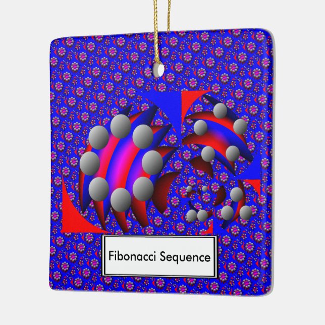 Fibonacci "Fish" von Kenneth Yoncich Keramikornament (Links)