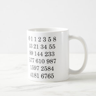Fibonacci-Folge Tasse Mathe Fibonacci-Zahlen Tasse