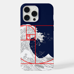 Fibonacci-Folge und Die große Welle iPhone 15 Pro Max Hülle