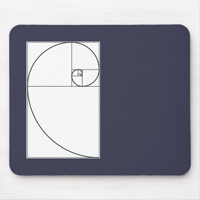Fibonacci gewundenes mousepad (Vorne)