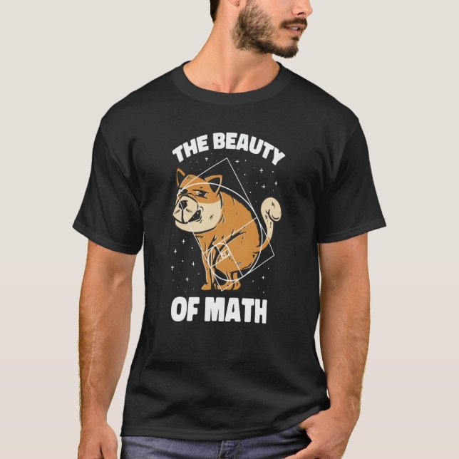 Fibonacci Golden Ratio Dog For Math T-Shirt (Vorderseite)