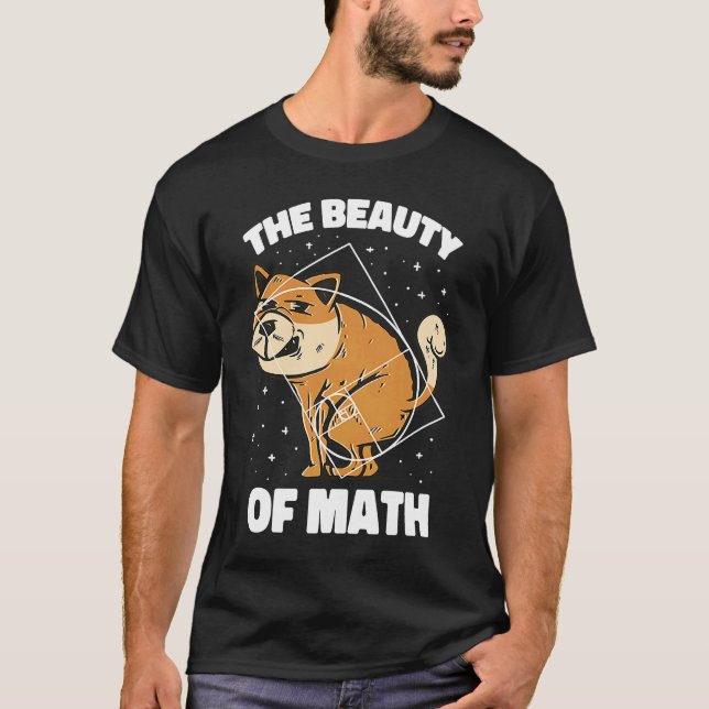 Fibonacci Golden Ratio Dog für Mathematik T-Shirt (Vorderseite)