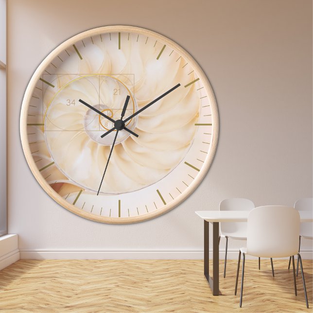 Fibonacci Golden Ration Kulturelle Sehenswürdigkei Uhr (Von Creator hochgeladen)