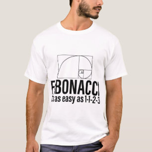 Fibonacci It_S so einfach wie 1-1-2-3 - Mathematik T-Shirt