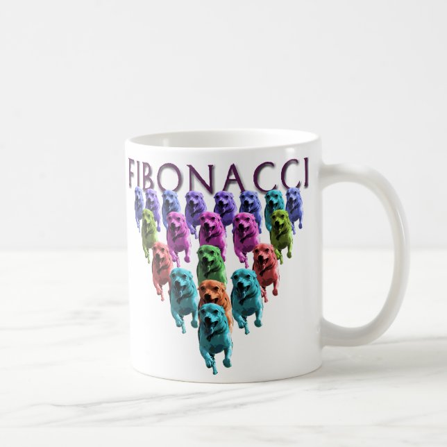Fibonacci-Jack-Russell-Kaffee-Tasse Kaffeetasse (Rechts)