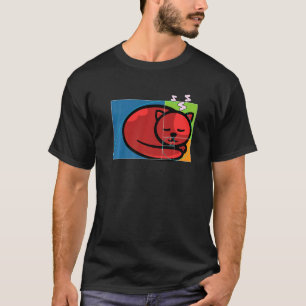 Fibonacci-Katze oder Goldener Schnitt und Spirale T-Shirt