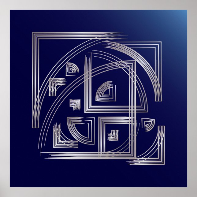 Fibonacci-Puzzle Poster (Vorne)