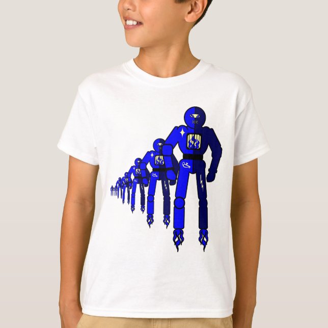 Fibonacci Robots T-Shirt (Vorderseite)