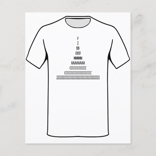 Fibonacci Sequence Flyer (Vorne)