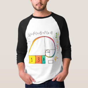 Fibonacci Sequence & Golden Ratio Math T - Shirt