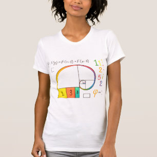Fibonacci Sequence & Golden Ratio Math T - Shirt