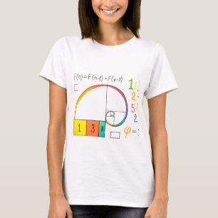 Fibonacci Sequence & Golden Ratio Math T - Shirt