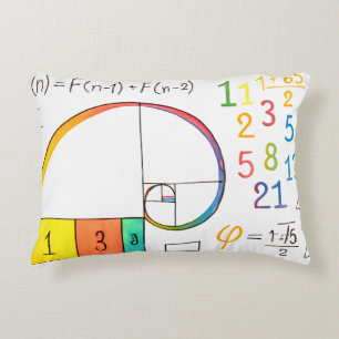 Fibonacci Sequence Math Pillow Dekokissen