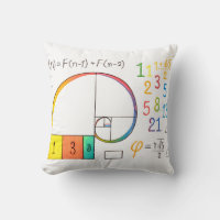 Fibonacci Sequence Math Pillow