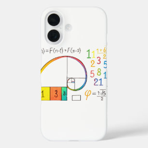 Fibonacci Sequence Spiral iPhone Case