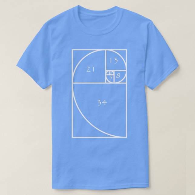 Fibonacci Spiral 1 T-Shirt (Design vorne)
