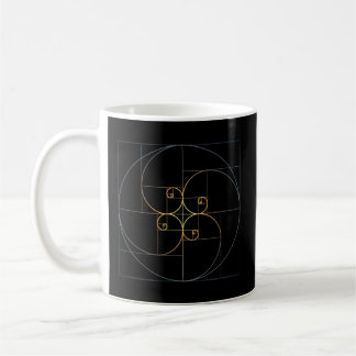 Fibonacci Spiral Golden Ratio Geometrie Architektu Kaffeetasse